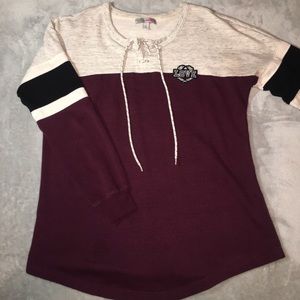 Burgundy sweatshirts